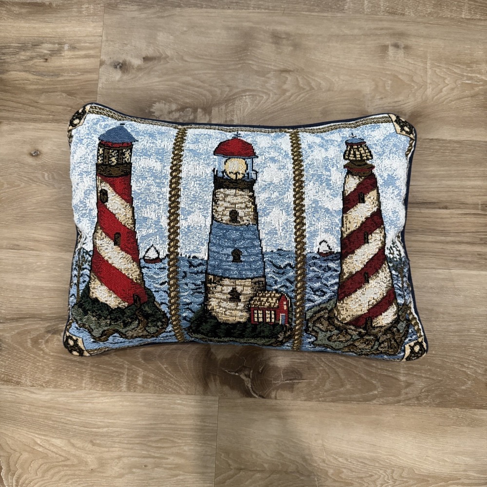 Light House Tapestry Pillow